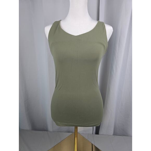 Prana Verana Tank, Size M, V Neck Strappy Back‎ Yoga Top, Green - Picture 5 of 16